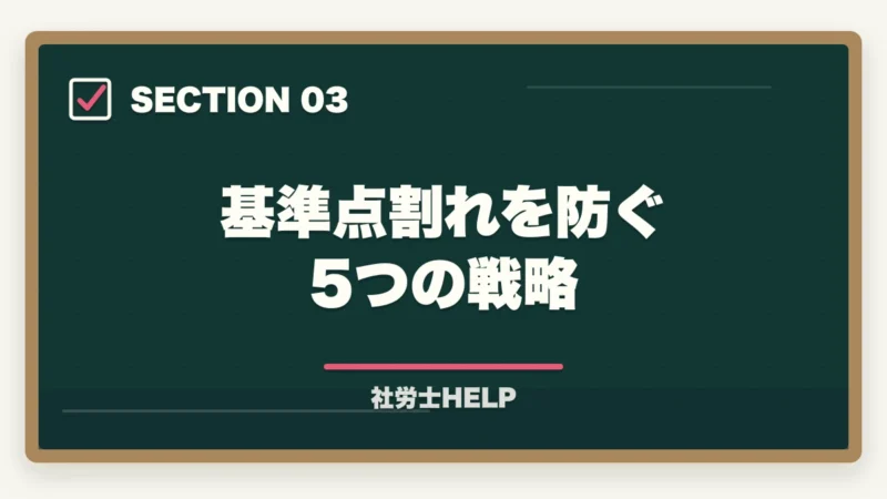 基準点割れを防ぐ5つの戦略|社労士試験の選択式克服法|基準点割れ防止の完全戦略【2026年版】の図解