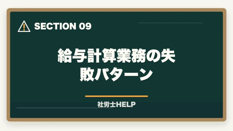 給与計算業務の失敗パターン｜社労士の給与計算アウトソーシング業務完全ガイド｜継続収入で年収500万円【2026年版】の図解