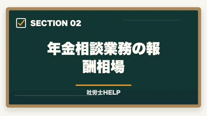 年金相談業務の報酬相場｜社労士の年金相談業務完全ガイド｜高齢化社会で需要急増【2026年版】の図解