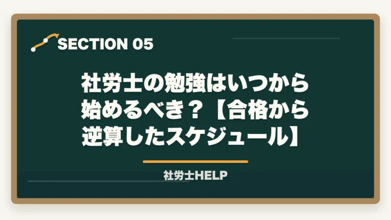 社労士の勉強はいつから始めるべき？【合格から逆算したスケジュール】｜社労士の勉強時間は実際どのくらい？【2026年版】800〜1,000時間を最短で乗り切るコツの図解
