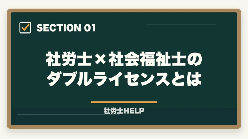 社労士×社会福祉士のダブルライセンスとは|社労士×社会福祉士のダブルライセンスは最強?メリット・年収・活かし方を解説の図解