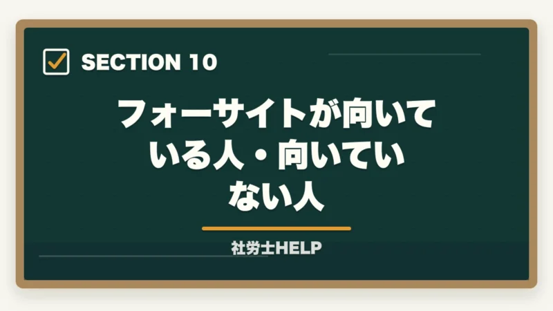 フォーサイトが向いている人・向いていない人|社労士試験2年計画の合格戦略|1年目・2年目の学習配分を合格者が解説【2026年】の図解