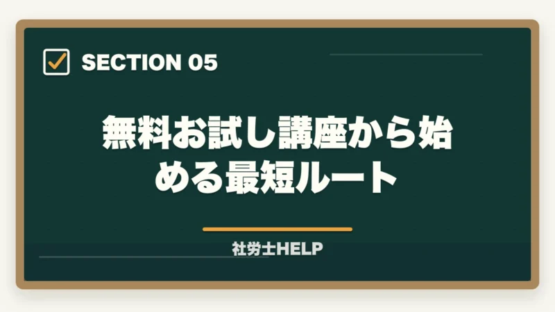 無料お試し講座から始める最短ルート|スタディングと社労士24はどっちがいい?【2026年比較】料金・合格率・使いやすさの図解