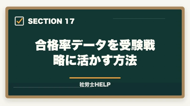 合格率データを受験戦略に活かす方法｜クレアール社労士講座の合格率は？非公表でも選ばれる理由を合格者が解説の図解