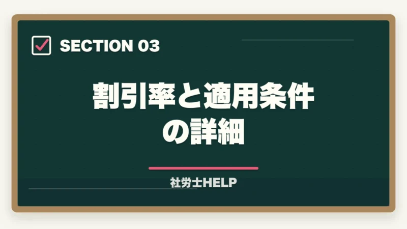 割引率と適用条件の詳細|クレアール社労士講座のキャンペーン・割引【2026年最新】最大49%オフを逃さない方法の図解