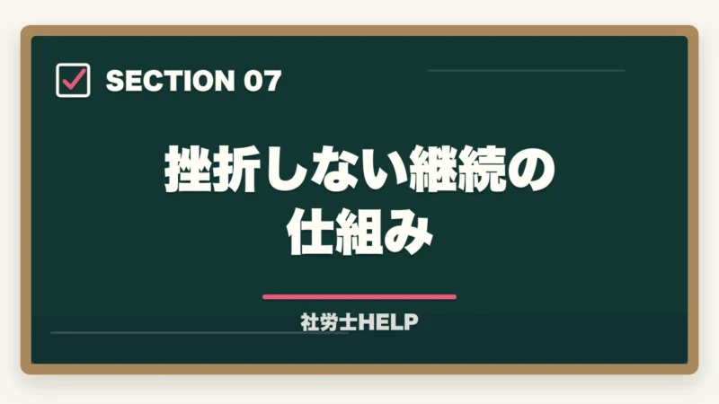 挫折しない継続の仕組み｜社労士の勉強時間は1000時間？科目別内訳と最短で合格する方法の図解