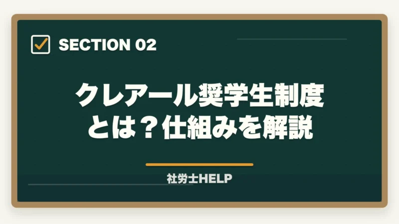 クレアール奨学生制度とは？仕組みを解説｜クレアール社労士講座の奨学生制度とは？割引内容・応募方法・最もお得な入会フロー【2026年版】の図解