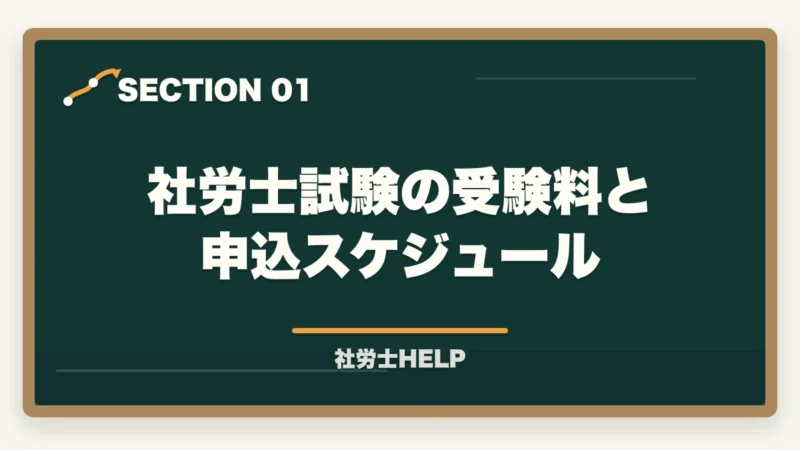 社労士試験の受験料と申込スケジュール｜社労士試験の受験料・費用はいくら？テキスト代から講座費用まで総まとめの図解
