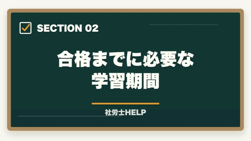 合格までに必要な学習期間｜社労士の勉強はいつから始める？試験合格に向けた最適な学習開始タイミングの図解