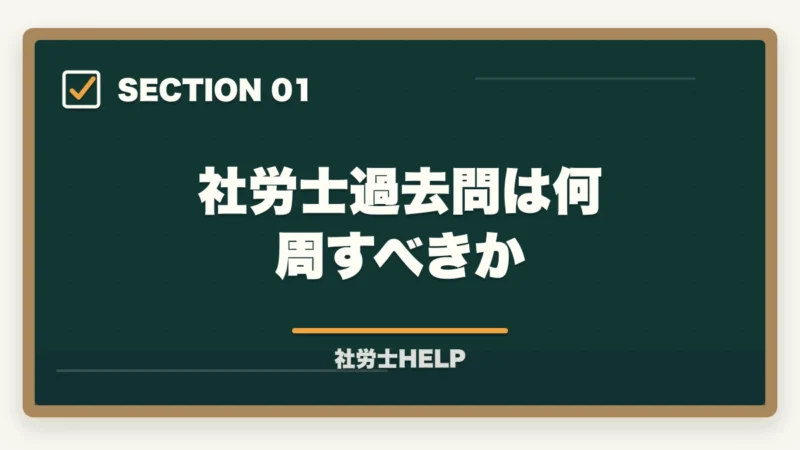 社労士過去問は何周すべきか｜社労士試験の過去問は何周すべき？反対学習・逆向き学習の効果的な回し方の図解