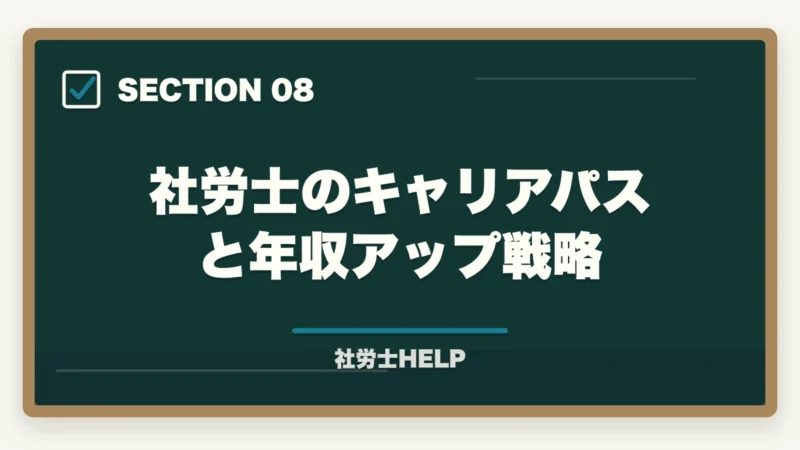 社労士のキャリアパスと年収アップ戦略｜社労士の仕事はきつい？大変な理由とやりがいを現役が解説の図解