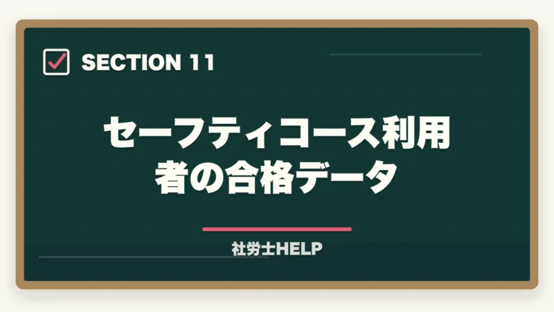 セーフティコース利用者の合格データ｜クレアール社労士講座のセーフティコース｜メリット・費用・適用条件を詳しく解説の図解