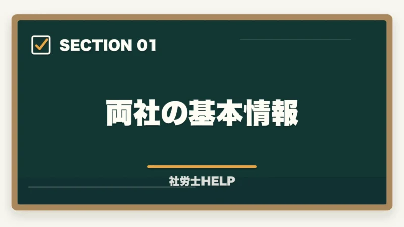 両社の基本情報｜フォーサイト vs クレアール【社労士】どっちがおすすめ？徹底比較の図解