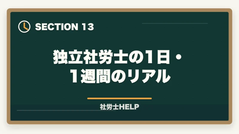 独立社労士の1日・1週間のリアル|社労士が独立後に顧問先を獲得する方法|営業・集客のリアルな戦略の図解