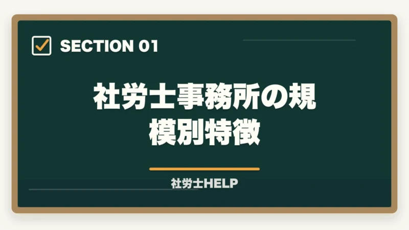 社労士事務所の規模別特徴|社労士事務所への就職方法|求人の探し方・面接対策・未経験でも採用されるポイントの図解