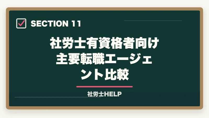 社労士有資格者向け 主要転職エージェント比較｜社労士資格・社労士事務所への転職エージェント活用法｜求人の探し方と注意点の図解
