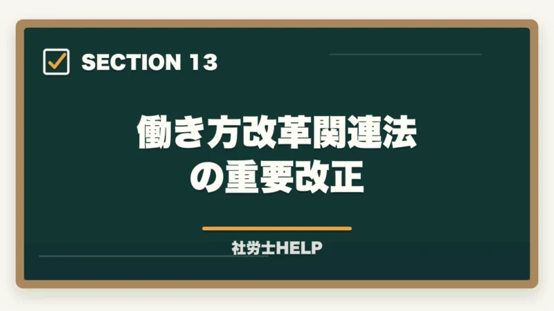 働き方改革関連法の重要改正|社労士試験「労働基準法」の勉強法|合格者が実践した科目攻略の全手順【2026年版】の図解