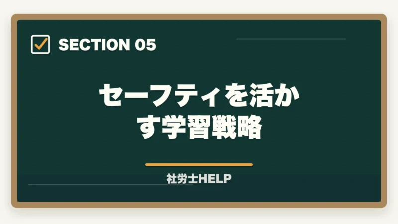 セーフティを活かす学習戦略｜クレアール社労士講座の合格保証制度とは？不合格でも安心の仕組みを徹底解説【2026年】の図解